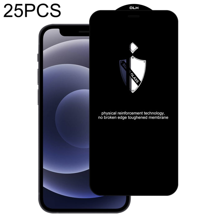 Película de vidrio templado de arco protector de 25 piezas