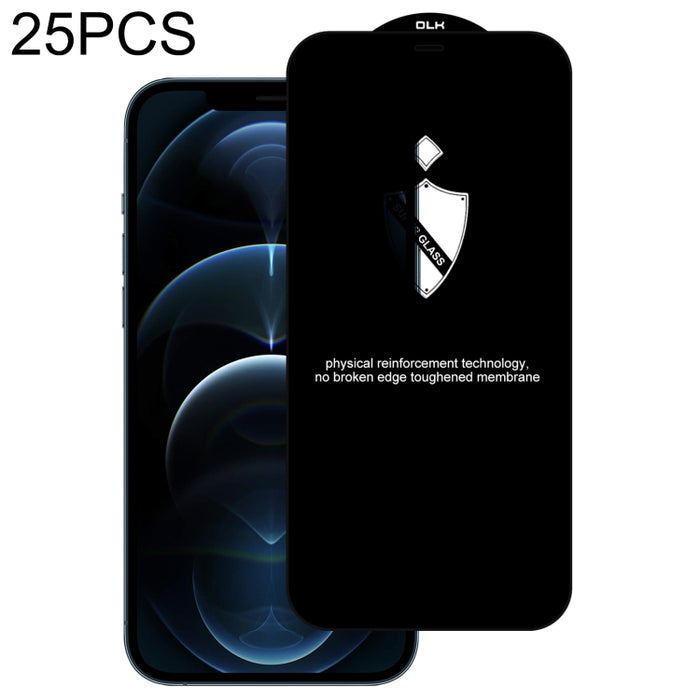 Película de vidrio templado de arco protector de 25 piezas