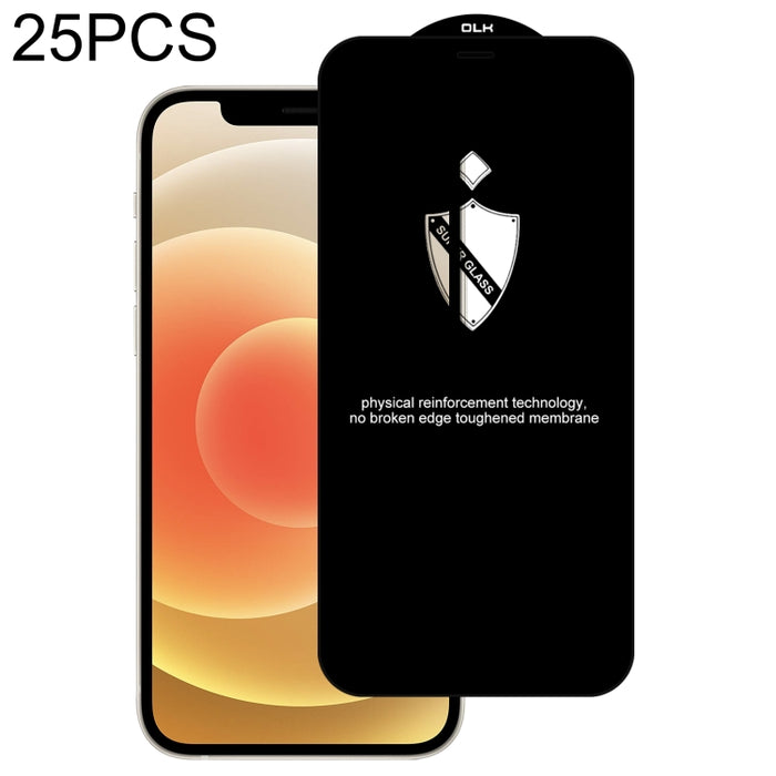 Película de vidrio templado de arco protector de 25 piezas