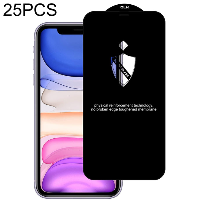 Película de vidrio templado de arco protector de 25 piezas