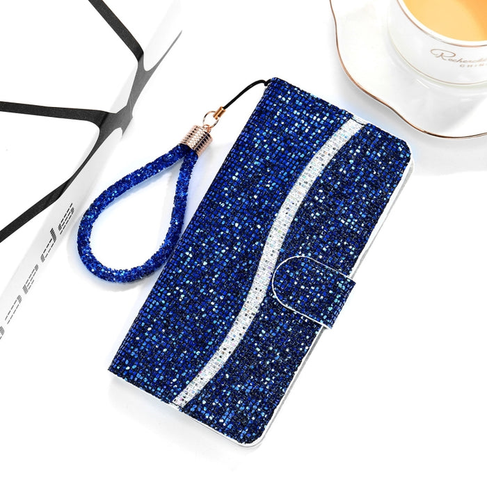Estuche para teléfono de cuero con polvo de purpurina, For Xiaomi Redmi 10C, For Samsung Galaxy A13 4G