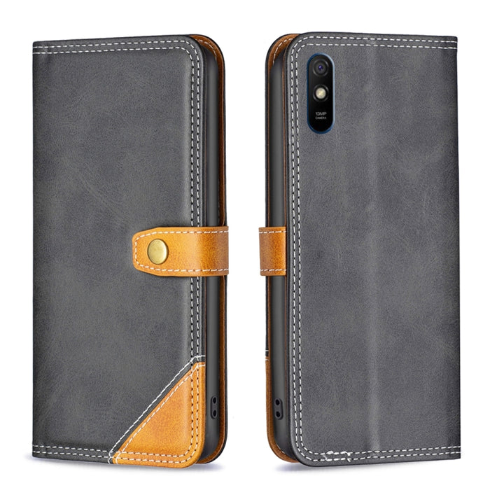 Estuche de cuero para teléfono con doble hilo de coser a juego, For Xiaomi Redmi 9A, For Xiaomi Redmi 9C / 10A, For Xiaomi Redmi 9, For Xiaomi Redmi 10 5G / Note 11E, For Xiaomi Redmi 10C, For Xiaomi Redmi 10, For Xiaomi Redmi Note 9 Pro Max           ...