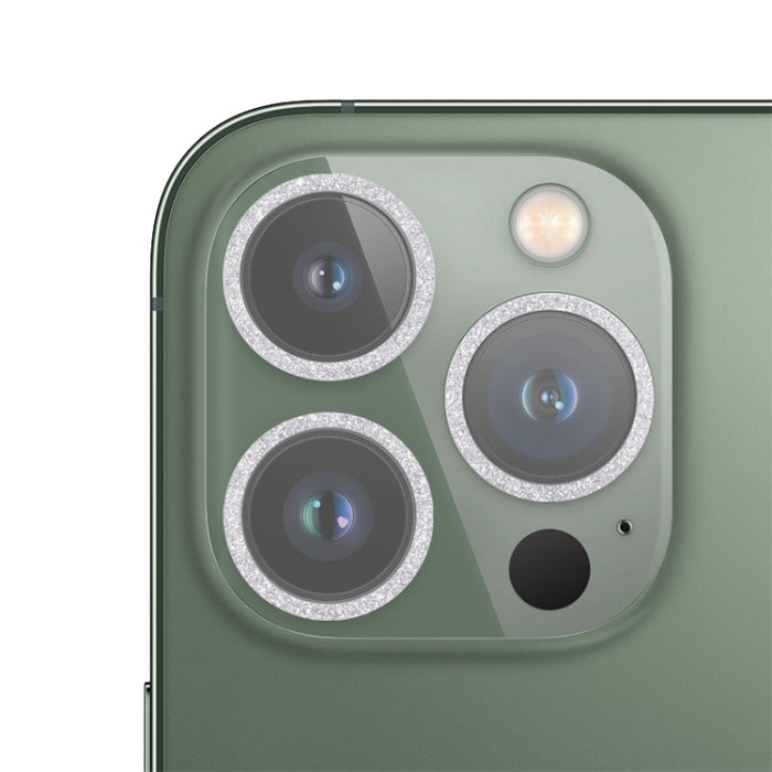 Película de lente de cámara de vidrio templado con anillo de brillo, For iPhone 13, For iPhone 13 Pro / 13 Pro Max, For iPhone 12 mini  / 11, For iPhone 12 Pro, For iPhone 11 Pro / 11 Pro Max
