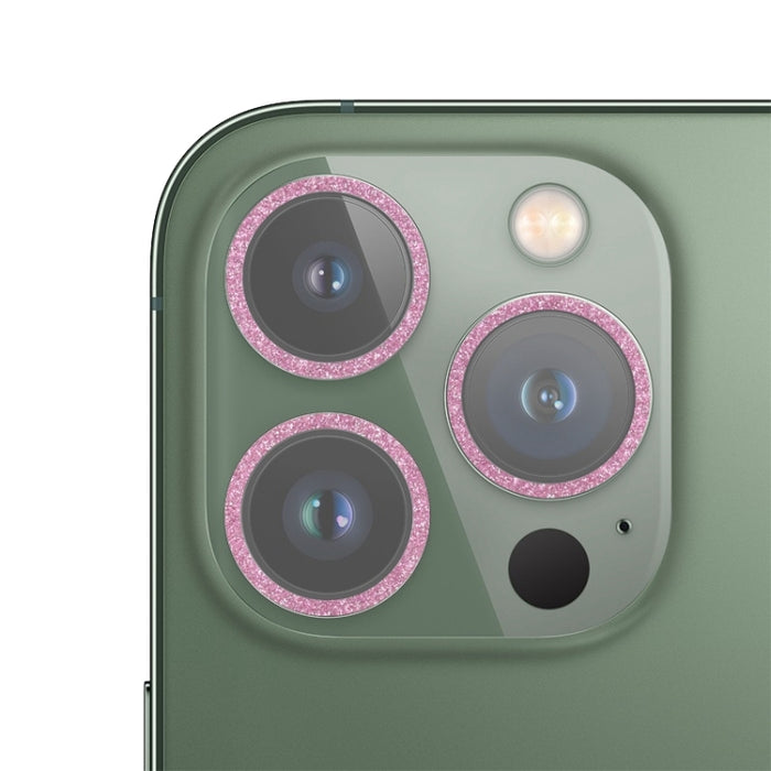 Película de lente de cámara de vidrio templado con anillo de brillo, For iPhone 13, For iPhone 13 Pro / 13 Pro Max, For iPhone 12 mini  / 11, For iPhone 12 Pro, For iPhone 11 Pro / 11 Pro Max
