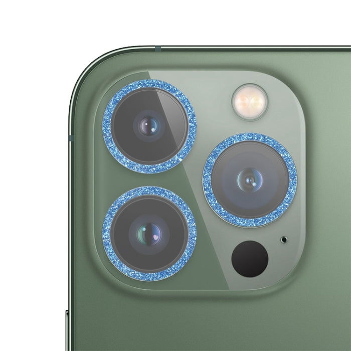 Película de lente de cámara de vidrio templado con anillo de brillo, For iPhone 13, For iPhone 13 Pro / 13 Pro Max, For iPhone 12 mini  / 11, For iPhone 12 Pro, For iPhone 11 Pro / 11 Pro Max
