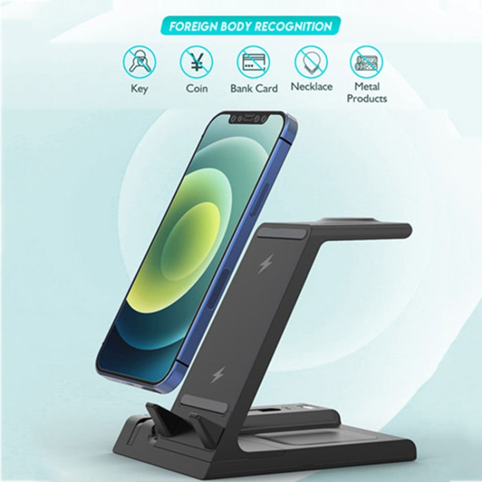 Soporte de cargador inalámbrico rápido multifunción D2 15W Max 6 en 1