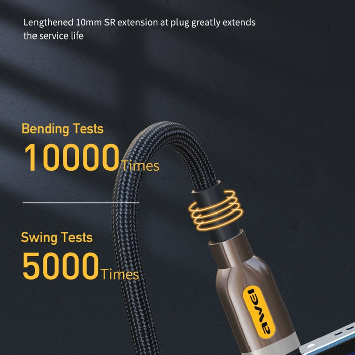 awei CL-125L Tipo-C / USB-C a cable de datos de carga rápida de 8 pines, longitud: 1 m