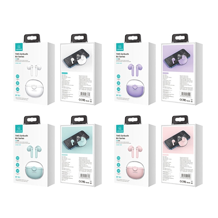 Auriculares inalámbricos USAMS BU12 TWS Half In-Ear Bluetooth 5.1