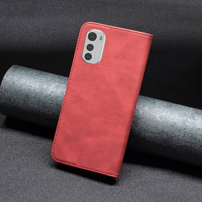 Estuche de teléfono de cuero antirrobo RFID magnético, For Motorola Moto E32 4G, For Xiaomi 12 Lite