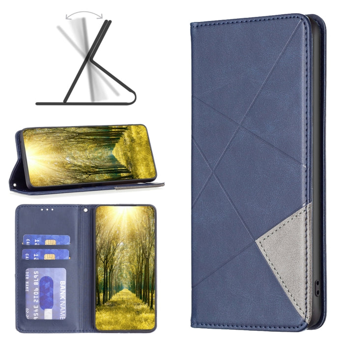 Estuche para teléfono de cuero magnético invisible prismático, For Motorola Moto E32 4G / Moto E32s, For Xiaomi 12 Lite