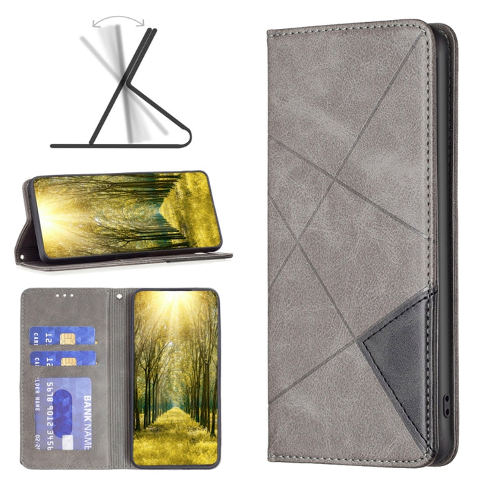Estuche para teléfono de cuero magnético invisible prismático, For Motorola Moto E32 4G / Moto E32s, For Xiaomi 12 Lite