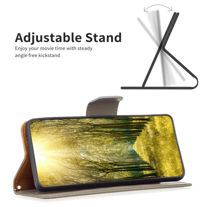 Estuche para teléfono de cuero de color puro con textura de litchi, For Xiaomi 12 Lite
