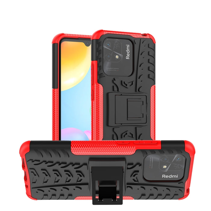 Funda para teléfono con textura de neumático TPU + PC con soporte, For Xiaomi Redmi 10C 4G global, For Motorola Moto G 5G 2022, For OPPO Realme 9i, For Xiaomi Redmi Note 11E 5G
