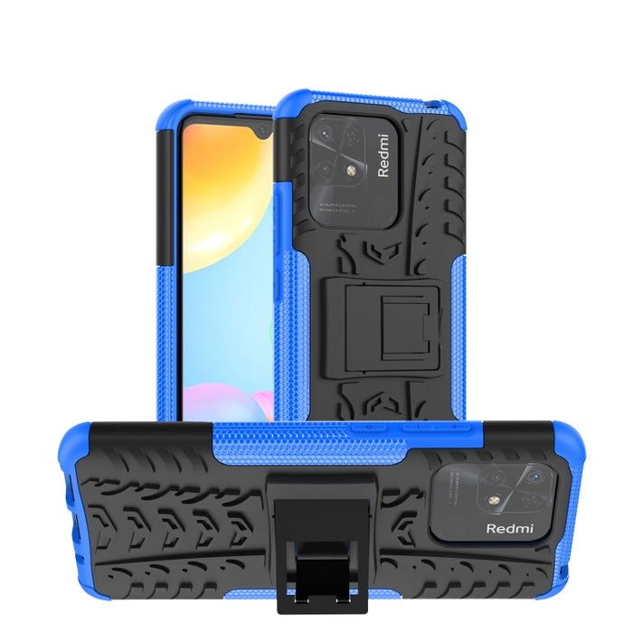 Funda para teléfono con textura de neumático TPU + PC con soporte, For Xiaomi Redmi 10C 4G global, For Motorola Moto G 5G 2022, For OPPO Realme 9i, For Xiaomi Redmi Note 11E 5G