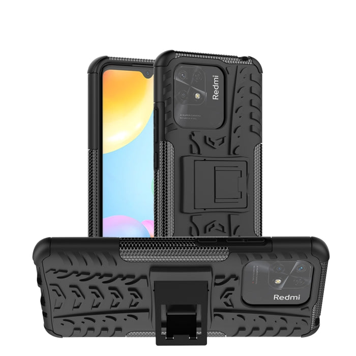 Funda para teléfono con textura de neumático TPU + PC con soporte, For Xiaomi Redmi 10C 4G global, For Motorola Moto G 5G 2022, For OPPO Realme 9i, For Xiaomi Redmi Note 11E 5G