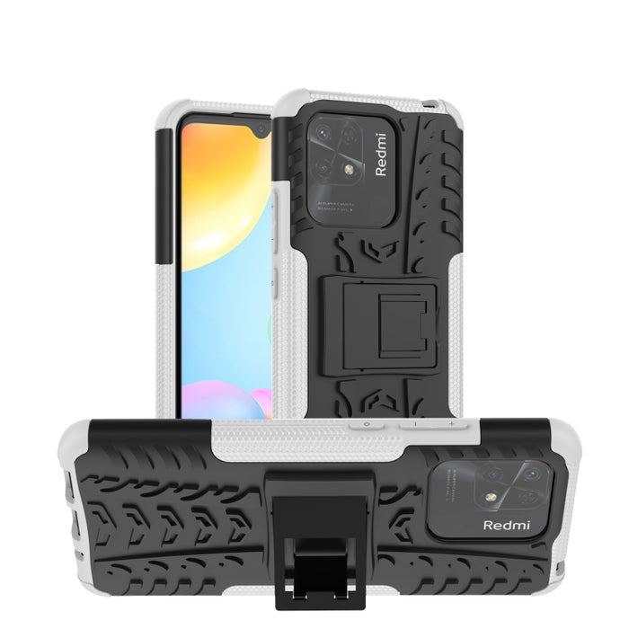 Funda para teléfono con textura de neumático TPU + PC con soporte, For Xiaomi Redmi 10C 4G global, For Motorola Moto G 5G 2022, For OPPO Realme 9i, For Xiaomi Redmi Note 11E 5G