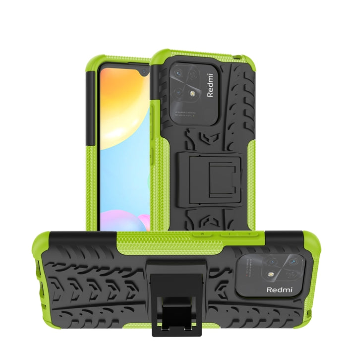 Funda para teléfono con textura de neumático TPU + PC con soporte, For Xiaomi Redmi 10C 4G global, For Motorola Moto G 5G 2022, For OPPO Realme 9i, For Xiaomi Redmi Note 11E 5G