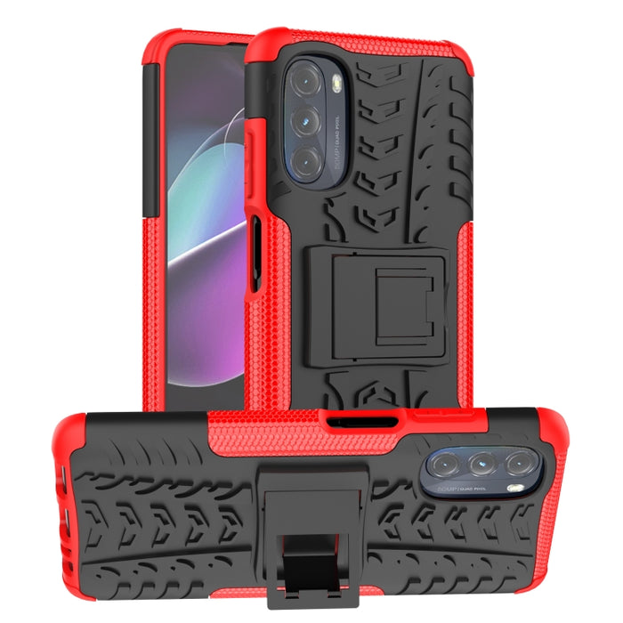 Funda para teléfono con textura de neumático TPU + PC con soporte, For Xiaomi Redmi 10C 4G global, For Motorola Moto G 5G 2022, For OPPO Realme 9i, For Xiaomi Redmi Note 11E 5G