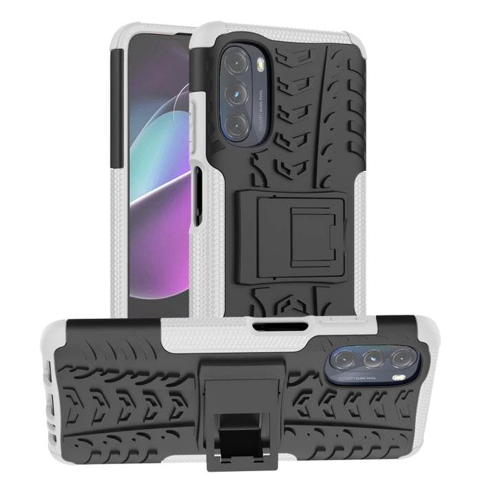 Funda para teléfono con textura de neumático TPU + PC con soporte, For Xiaomi Redmi 10C 4G global, For Motorola Moto G 5G 2022, For OPPO Realme 9i, For Xiaomi Redmi Note 11E 5G