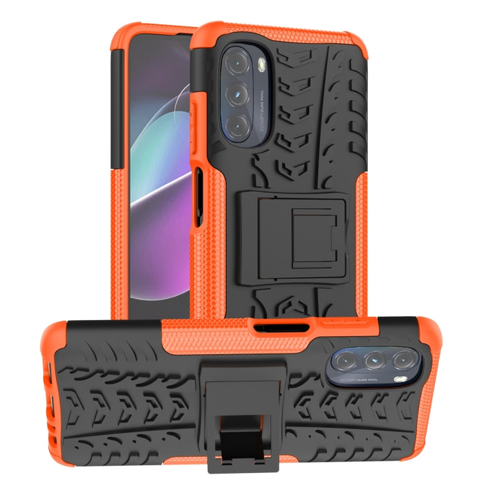 Funda para teléfono con textura de neumático TPU + PC con soporte, For Xiaomi Redmi 10C 4G global, For Motorola Moto G 5G 2022, For OPPO Realme 9i, For Xiaomi Redmi Note 11E 5G