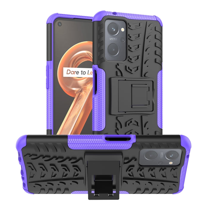 Funda para teléfono con textura de neumático TPU + PC con soporte, For Xiaomi Redmi 10C 4G global, For Motorola Moto G 5G 2022, For OPPO Realme 9i, For Xiaomi Redmi Note 11E 5G