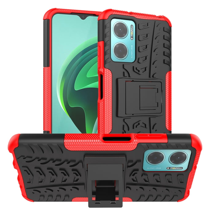 Funda para teléfono con textura de neumático TPU + PC con soporte, For Xiaomi Redmi 10C 4G global, For Motorola Moto G 5G 2022, For OPPO Realme 9i, For Xiaomi Redmi Note 11E 5G