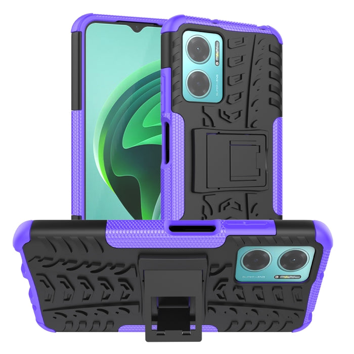 Funda para teléfono con textura de neumático TPU + PC con soporte, For Xiaomi Redmi 10C 4G global, For Motorola Moto G 5G 2022, For OPPO Realme 9i, For Xiaomi Redmi Note 11E 5G