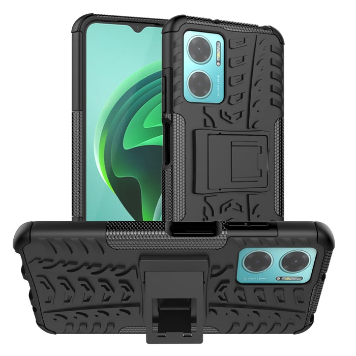 Funda para teléfono con textura de neumático TPU + PC con soporte, For Xiaomi Redmi 10C 4G global, For Motorola Moto G 5G 2022, For OPPO Realme 9i, For Xiaomi Redmi Note 11E 5G