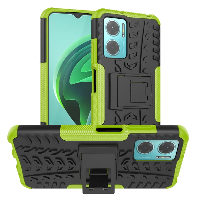 Funda para teléfono con textura de neumático TPU + PC con soporte, For Xiaomi Redmi 10C 4G global, For Motorola Moto G 5G 2022, For OPPO Realme 9i, For Xiaomi Redmi Note 11E 5G