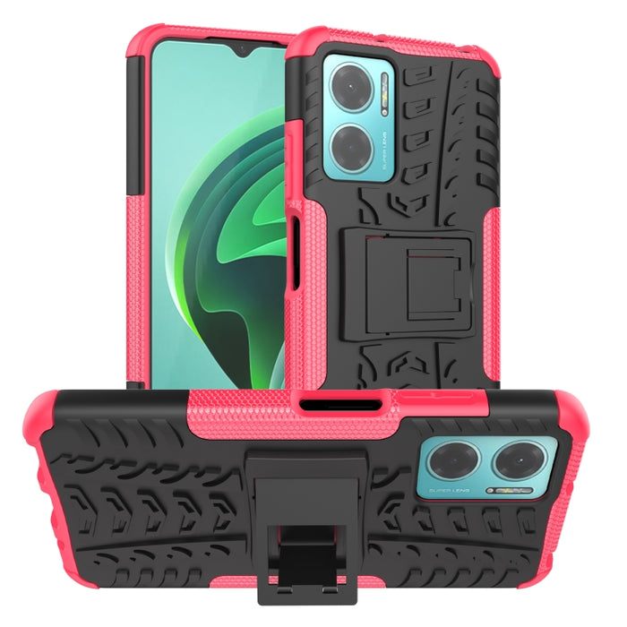 Funda para teléfono con textura de neumático TPU + PC con soporte, For Xiaomi Redmi 10C 4G global, For Motorola Moto G 5G 2022, For OPPO Realme 9i, For Xiaomi Redmi Note 11E 5G