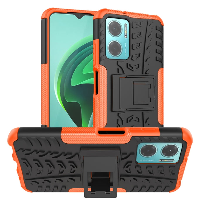Funda para teléfono con textura de neumático TPU + PC con soporte, For Xiaomi Redmi 10C 4G global, For Motorola Moto G 5G 2022, For OPPO Realme 9i, For Xiaomi Redmi Note 11E 5G