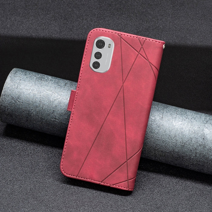 Caja de teléfono de cuero con textura de rombos con hebilla magnética, For Motorola Moto E32 4G, For Xiaomi 12 Lite