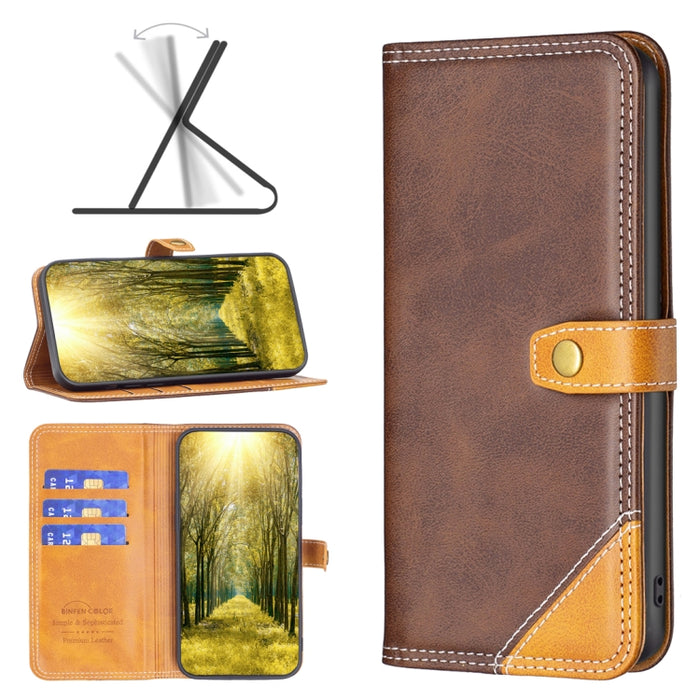 Estuche de cuero para teléfono con doble hilo de coser a juego, For Motorola Moto E32 4G, For Xiaomi 12 Lite