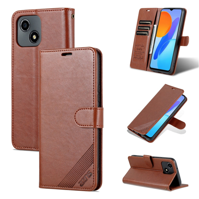 AZNS Estuche para teléfono de cuero con textura de piel de oveja, For vivo S15e, For Honor Play 30, For OPPO K10, For OPPO K10 Pro, For Xiaomi 12 Lite