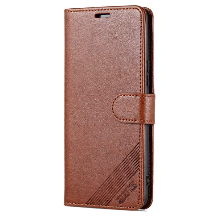 AZNS Estuche para teléfono de cuero con textura de piel de oveja, For vivo S15e, For Honor Play 30, For OPPO K10, For OPPO K10 Pro, For Xiaomi 12 Lite