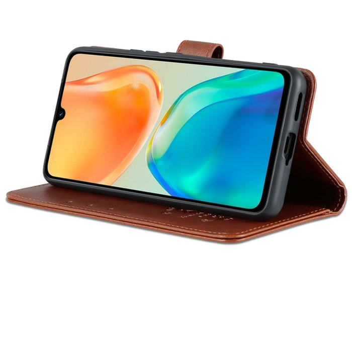 AZNS Estuche para teléfono de cuero con textura de piel de oveja, For vivo S15e, For Honor Play 30, For OPPO K10, For OPPO K10 Pro, For Xiaomi 12 Lite