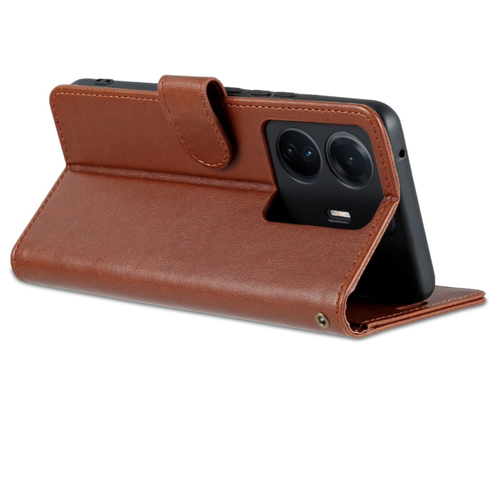 AZNS Estuche para teléfono de cuero con textura de piel de oveja, For vivo S15e, For Honor Play 30, For OPPO K10, For OPPO K10 Pro, For Xiaomi 12 Lite