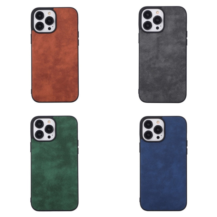 Funda de teléfono a prueba de golpes PU + TPU + PC con textura de Marruecos