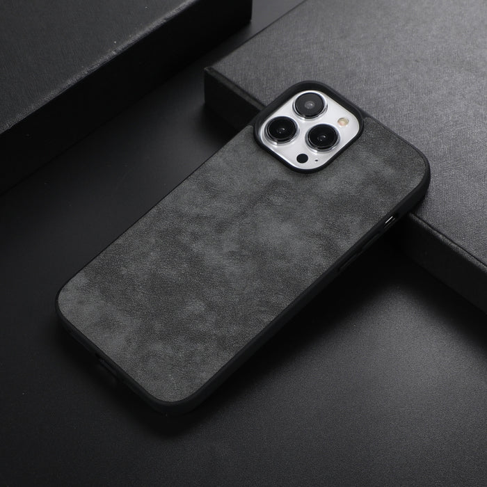 Funda de teléfono a prueba de golpes PU + TPU + PC con textura de Marruecos