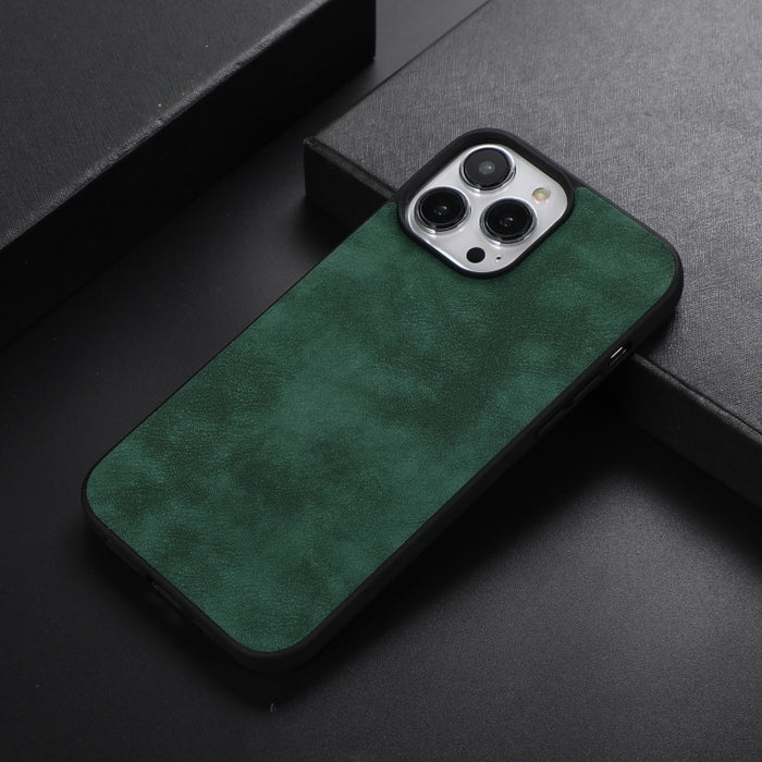 Funda de teléfono a prueba de golpes PU + TPU + PC con textura de Marruecos