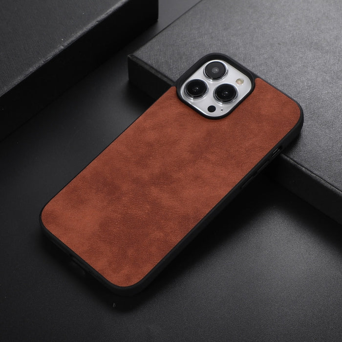 Funda de teléfono a prueba de golpes PU + TPU + PC con textura de Marruecos