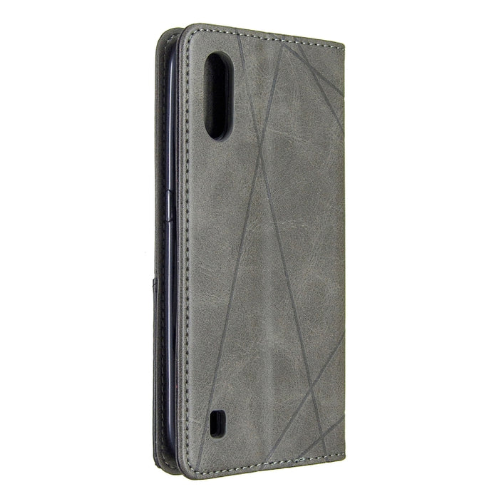 Estuche de cuero magnético con tapa horizontal con textura de rombos con soporte y ranuras para tarjetas y billetera, For Huawei P40, For Huawei P40 Pro, For Galaxy A01, For Galaxy A21, For Xiaomi Redmi K30