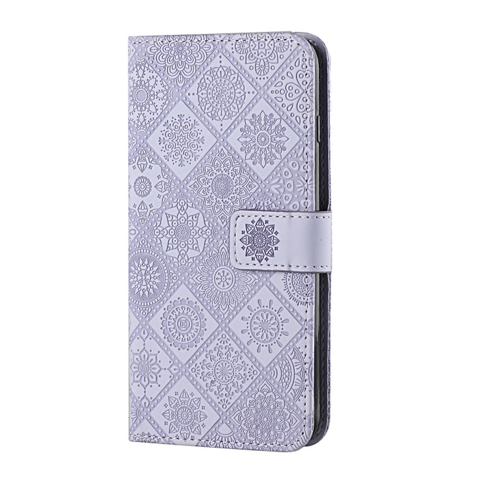 Estuche para teléfono de cuero con patrón en relieve de estilo étnico, For OPPO A96 5G, For OPPO Find X5, For OPPO Find X5 Pro, For OPPO Realme 9i, For OPPO Reno7, For Xiaomi Poco M4 Pro 5G, For Xiaomi Poco X4 Pro 5G, For Xiaomi 12 Lite
