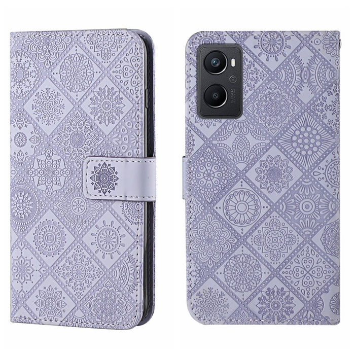 Estuche para teléfono de cuero con patrón en relieve de estilo étnico, For OPPO A96 5G, For OPPO Find X5, For OPPO Find X5 Pro, For OPPO Realme 9i, For OPPO Reno7, For Xiaomi Poco M4 Pro 5G, For Xiaomi Poco X4 Pro 5G, For Xiaomi 12 Lite