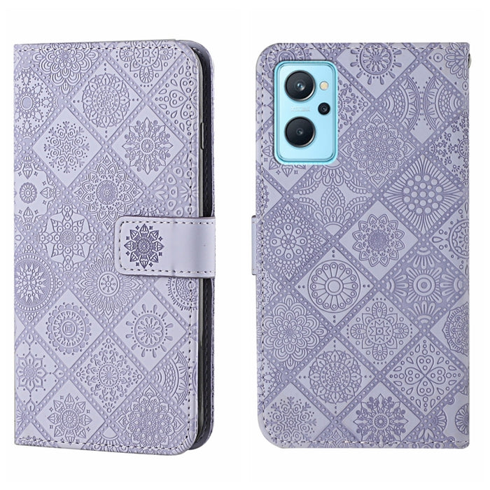 Estuche para teléfono de cuero con patrón en relieve de estilo étnico, For OPPO A96 5G, For OPPO Find X5, For OPPO Find X5 Pro, For OPPO Realme 9i, For OPPO Reno7, For Xiaomi Poco M4 Pro 5G, For Xiaomi Poco X4 Pro 5G, For Xiaomi 12 Lite