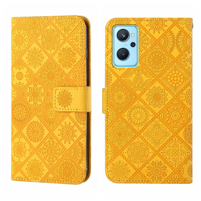 Estuche para teléfono de cuero con patrón en relieve de estilo étnico, For OPPO A96 5G, For OPPO Find X5, For OPPO Find X5 Pro, For OPPO Realme 9i, For OPPO Reno7, For Xiaomi Poco M4 Pro 5G, For Xiaomi Poco X4 Pro 5G, For Xiaomi 12 Lite
