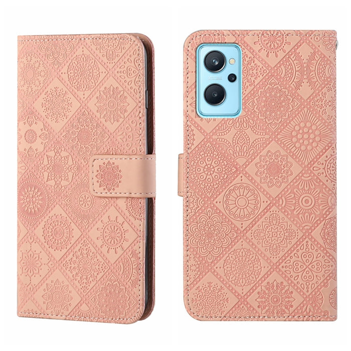 Estuche para teléfono de cuero con patrón en relieve de estilo étnico, For OPPO A96 5G, For OPPO Find X5, For OPPO Find X5 Pro, For OPPO Realme 9i, For OPPO Reno7, For Xiaomi Poco M4 Pro 5G, For Xiaomi Poco X4 Pro 5G, For Xiaomi 12 Lite