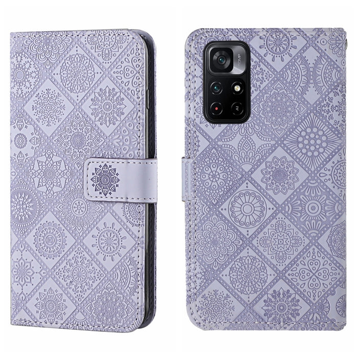 Estuche para teléfono de cuero con patrón en relieve de estilo étnico, For OPPO A96 5G, For OPPO Find X5, For OPPO Find X5 Pro, For OPPO Realme 9i, For OPPO Reno7, For Xiaomi Poco M4 Pro 5G, For Xiaomi Poco X4 Pro 5G, For Xiaomi 12 Lite