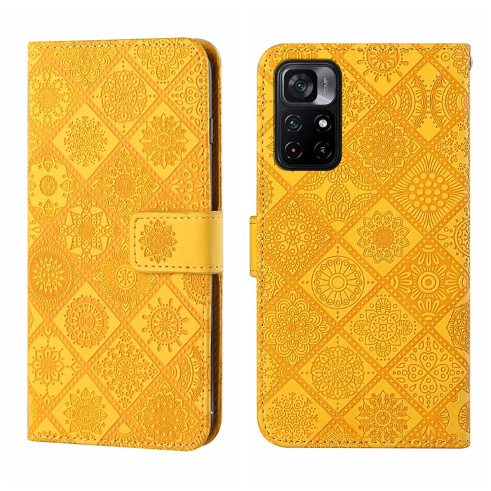 Estuche para teléfono de cuero con patrón en relieve de estilo étnico, For OPPO A96 5G, For OPPO Find X5, For OPPO Find X5 Pro, For OPPO Realme 9i, For OPPO Reno7, For Xiaomi Poco M4 Pro 5G, For Xiaomi Poco X4 Pro 5G, For Xiaomi 12 Lite