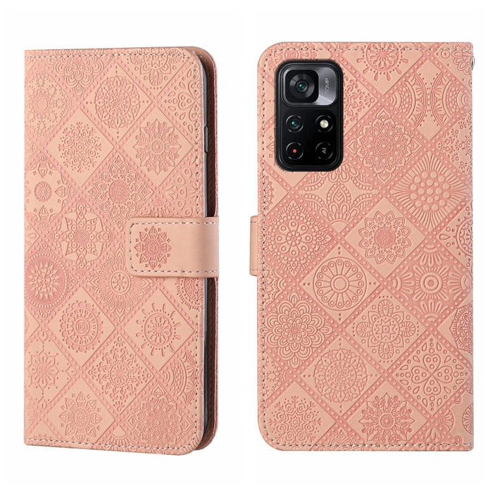 Estuche para teléfono de cuero con patrón en relieve de estilo étnico, For OPPO A96 5G, For OPPO Find X5, For OPPO Find X5 Pro, For OPPO Realme 9i, For OPPO Reno7, For Xiaomi Poco M4 Pro 5G, For Xiaomi Poco X4 Pro 5G, For Xiaomi 12 Lite